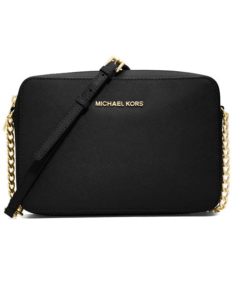 michael kors jet set large black|Michael Kors purse jet set.